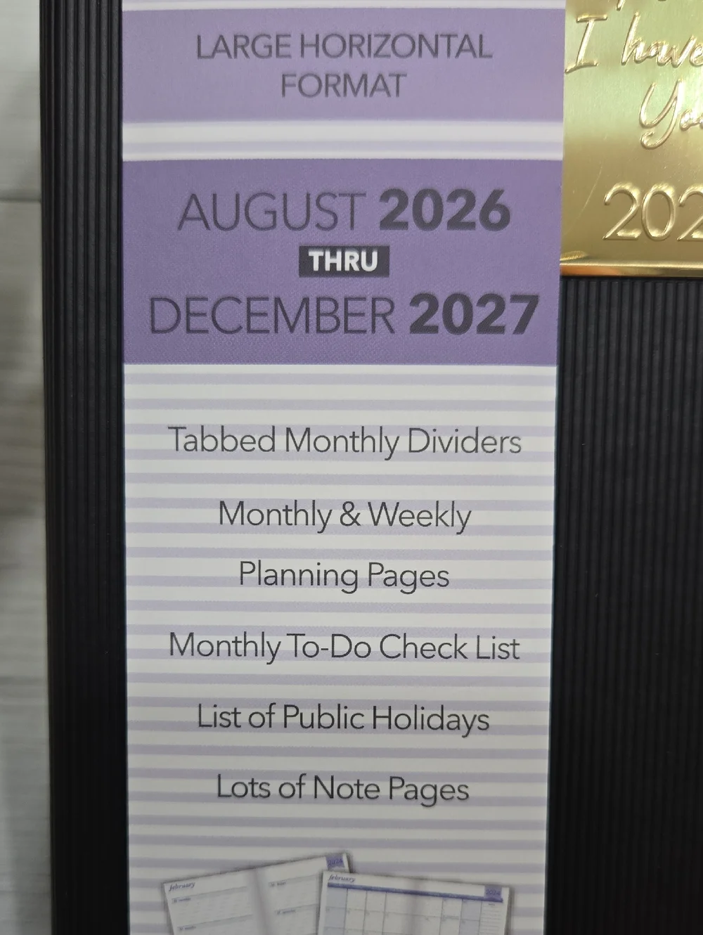 The Creative Expert 17-Month Black Planner with Gold Accent